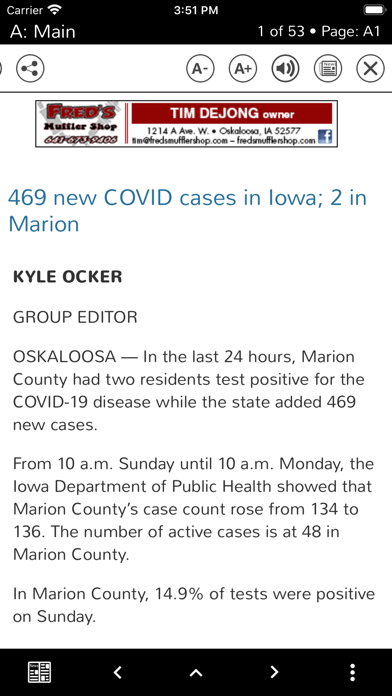 Oskaloosa Herald screenshot 3