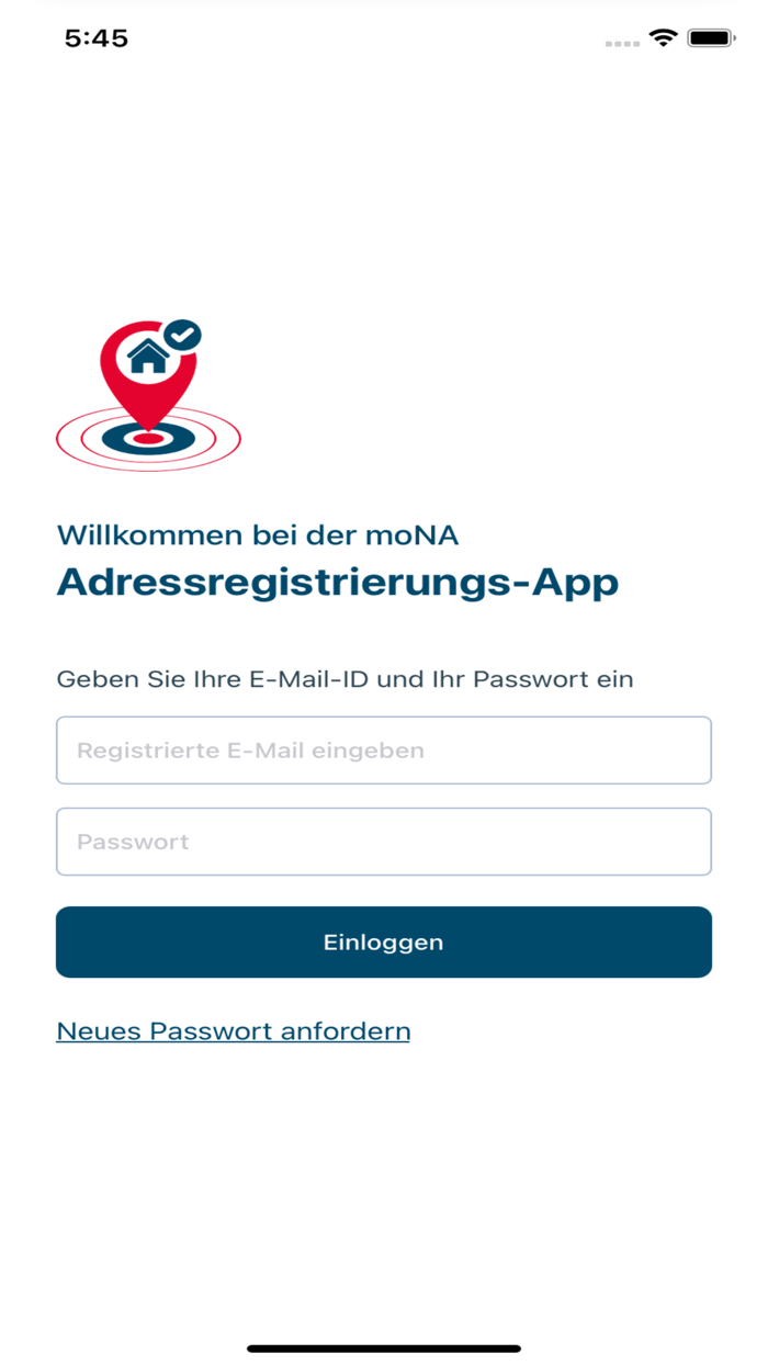 Adress-Registrierungs-App