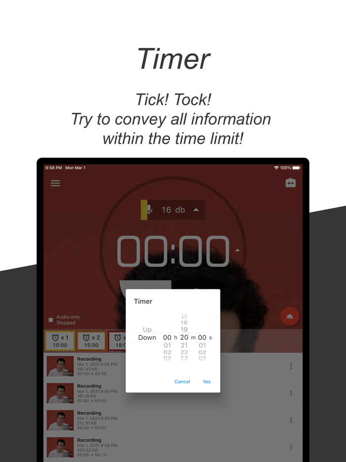 Nice Speech - Recording Timer