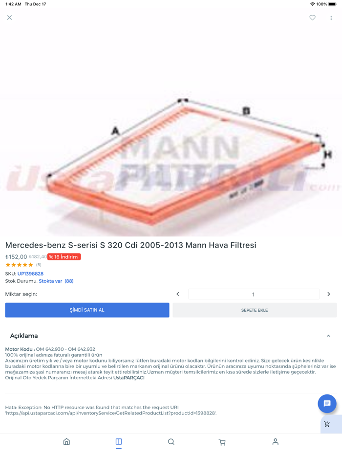 Usta Parçacı Oto Yedek Parça