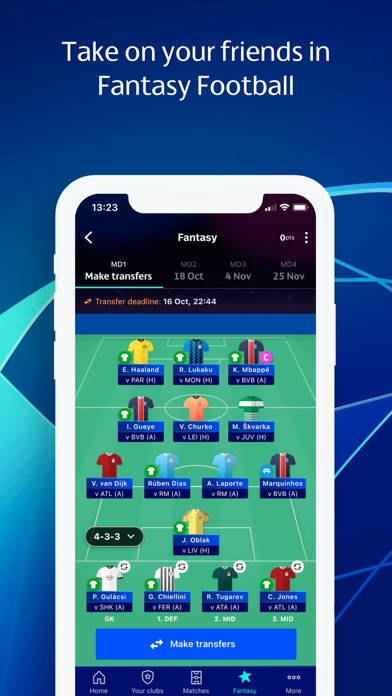 The official UEFA Champions League app Screenshot 5