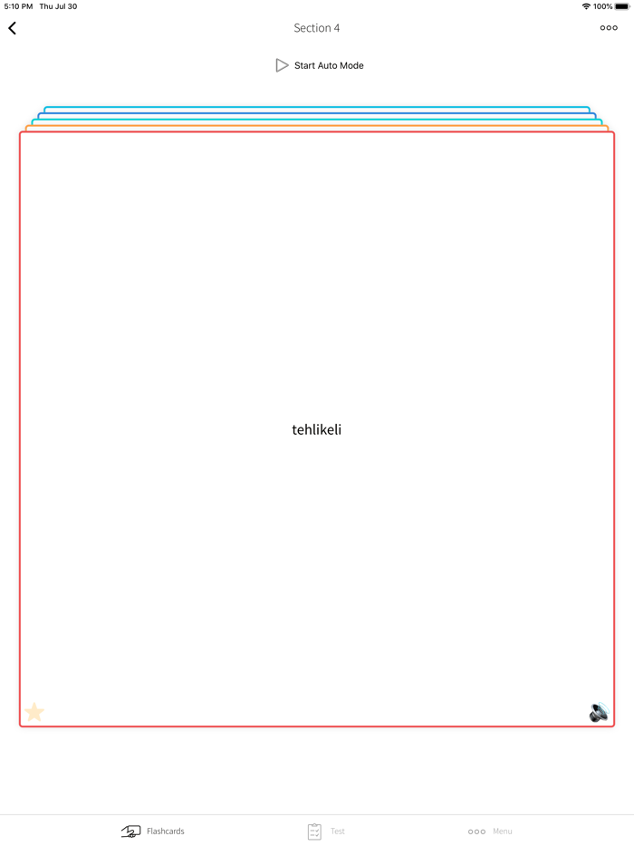 Turkish Italian Flashcards