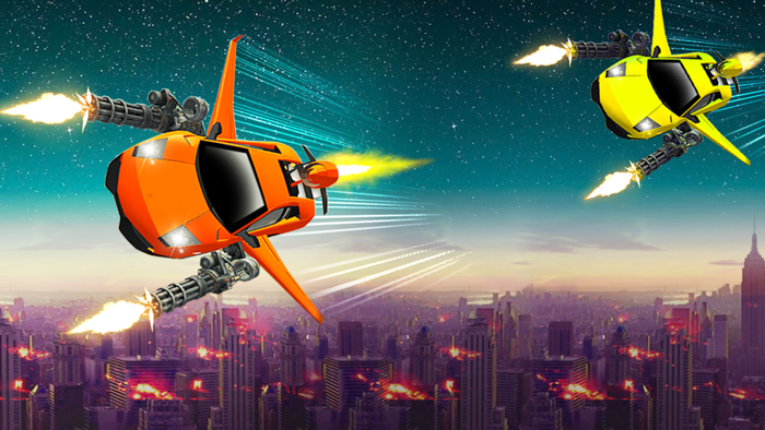 Car Shooting Flying Battle Pro