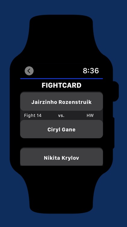 MMA Results/Events for Watch screenshot-4