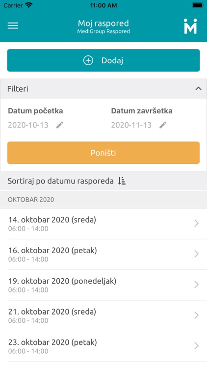 MediGroup Raspored screenshot-3