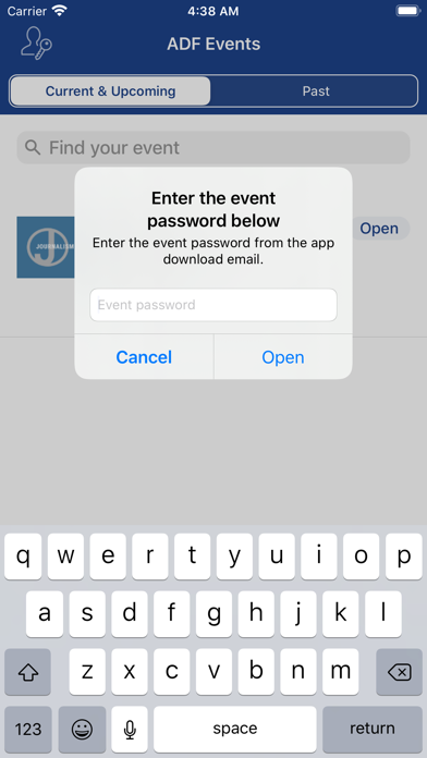 How to cancel & delete ADF Events from iphone & ipad 3