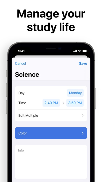 Class Timetable - Schedule App screenshot-4