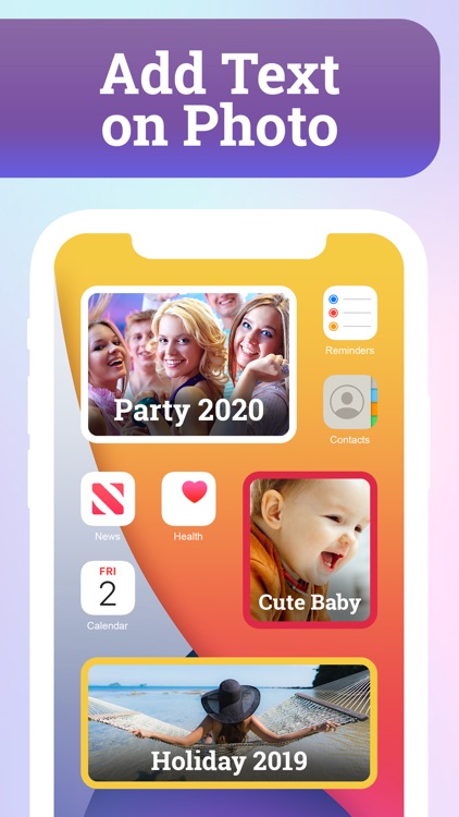 Photo Widget - Text on Photos