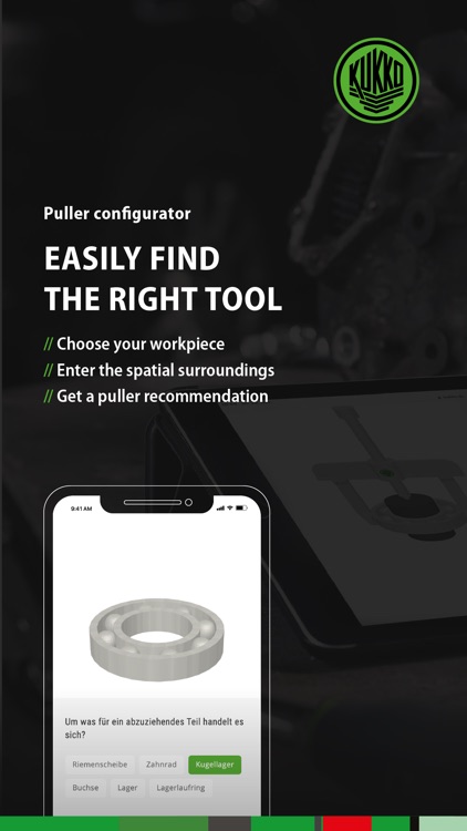 KUKKO Puller Configurator