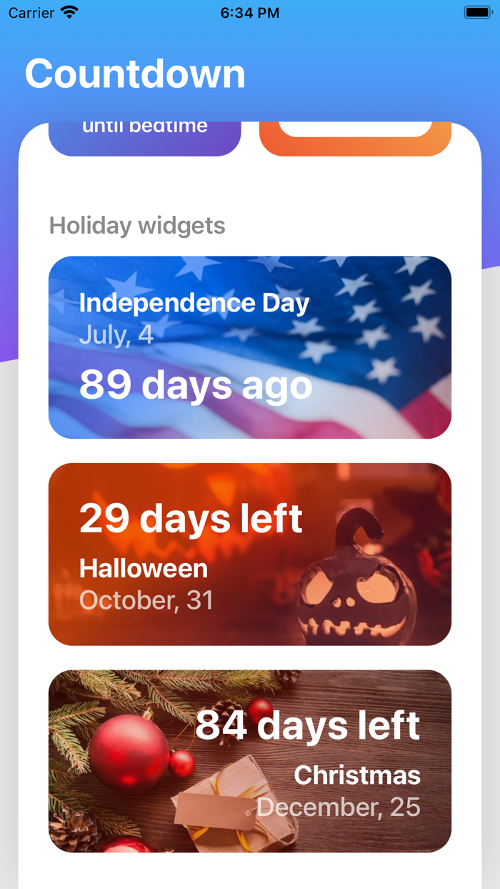 Countdown Widget - Days Until