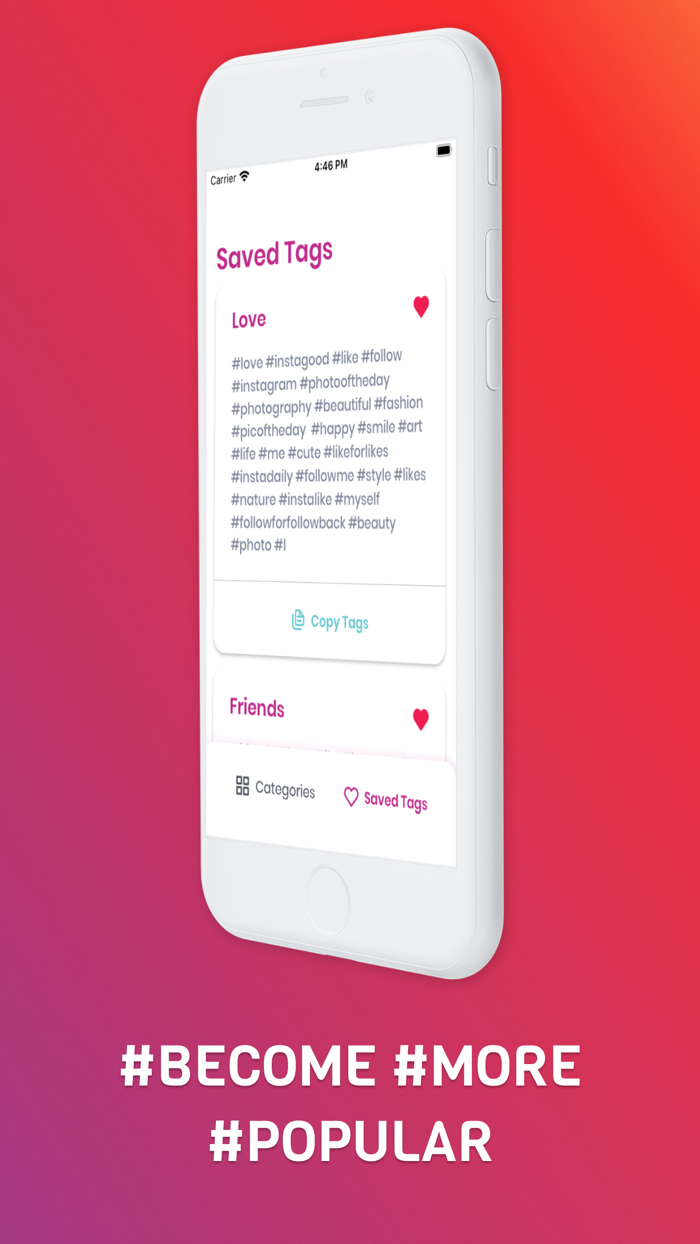 ハッシュタグ for Instagram, Likes