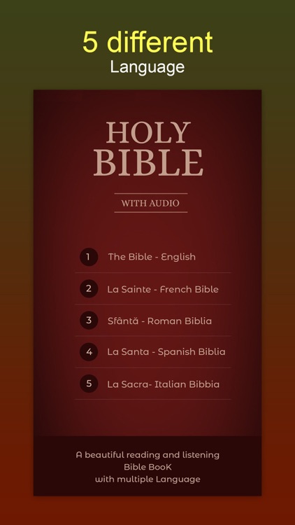 Audio La Santa Biblia