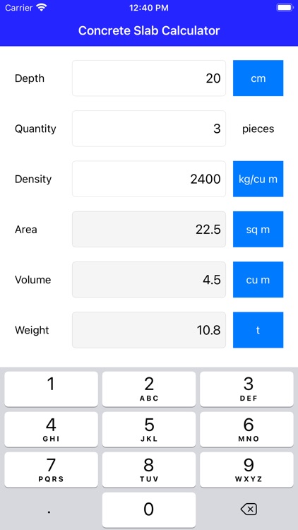 Concrete Slab Calculator