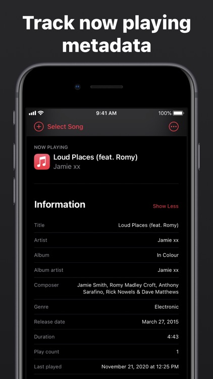 Music Info — Song Metadata