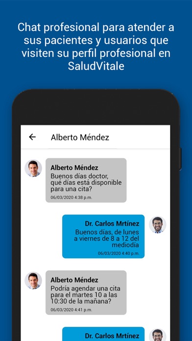 SaludVitale Doctor screenshot 3