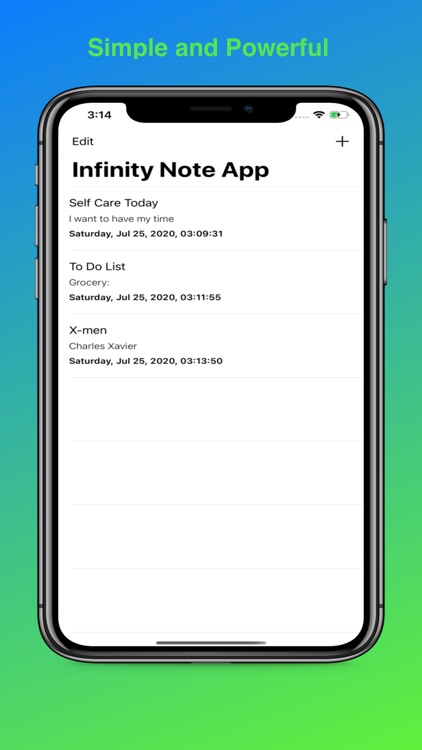 Infinity Note