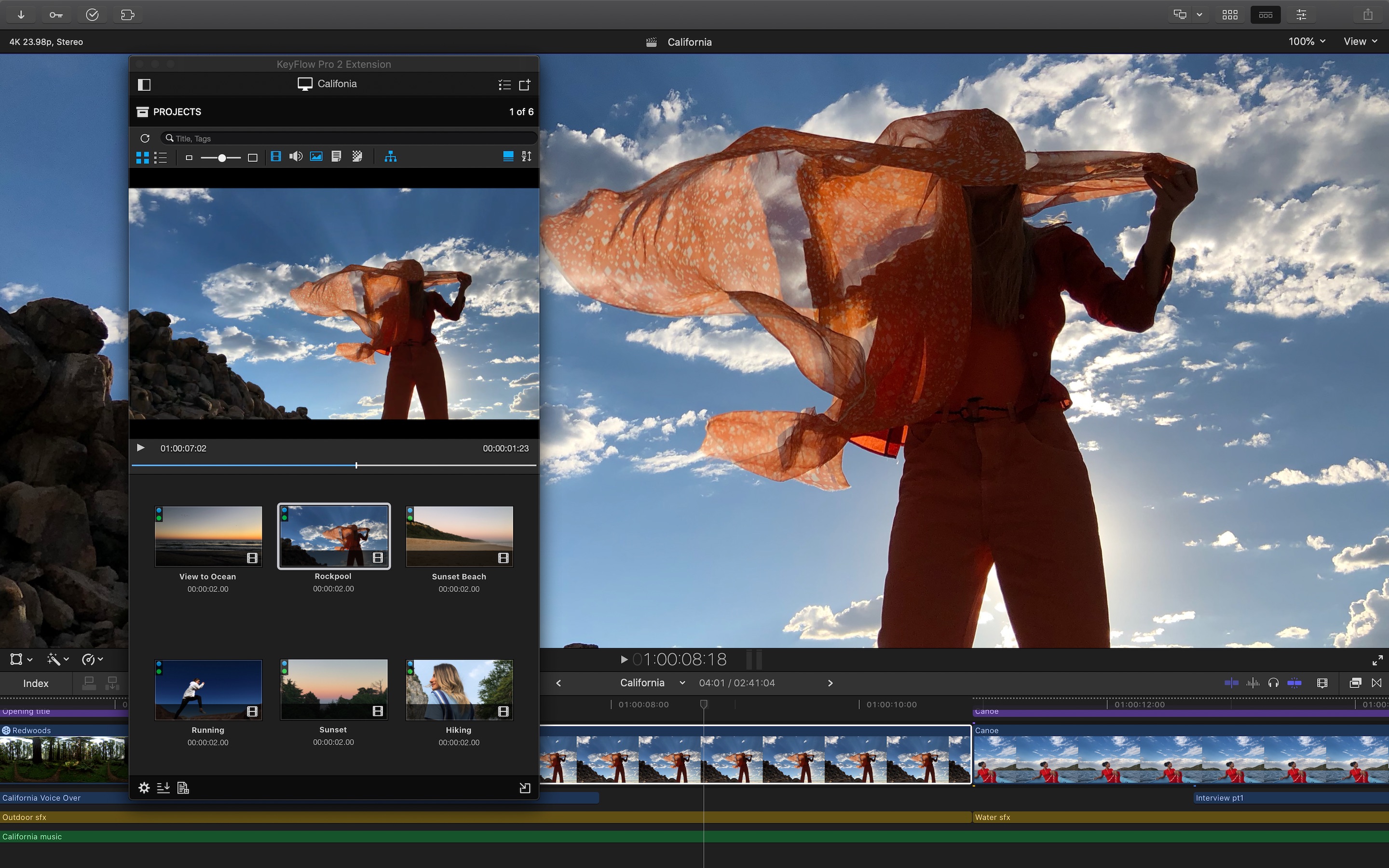 Screenshot do app Final Cut Pro X
