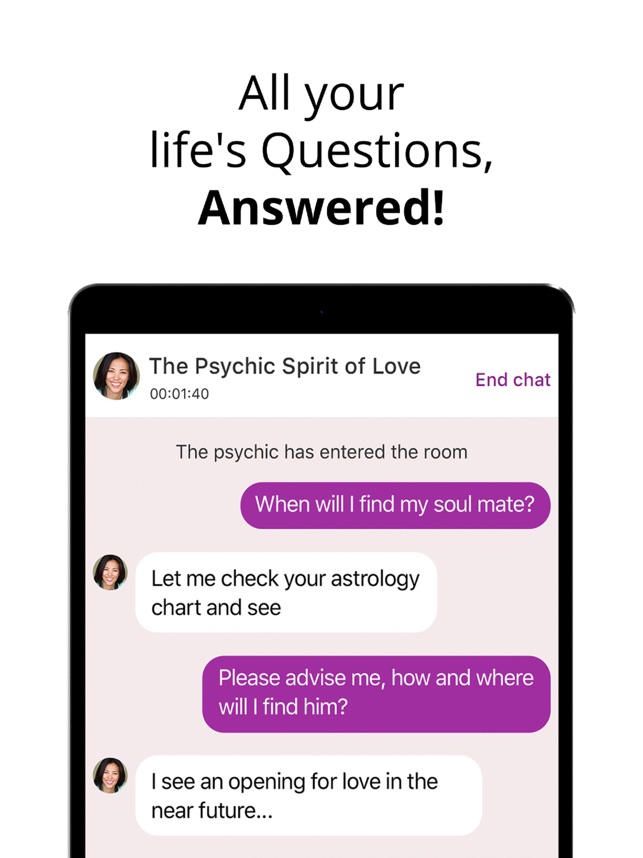 Live psychic chat 1 free question