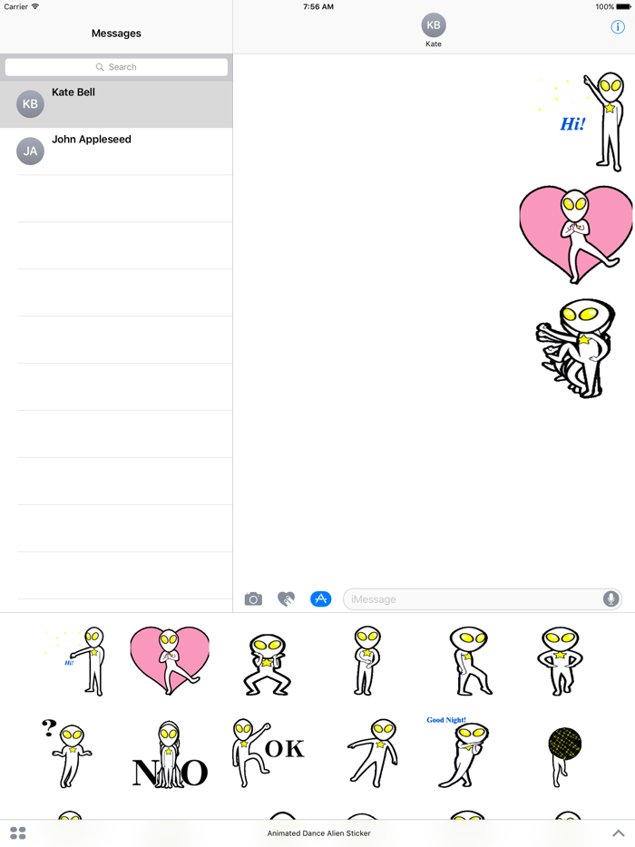 Animated Dance Alien Sticker