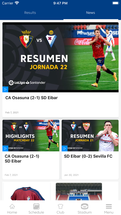 SD Eibar - App Oficial screenshot 2