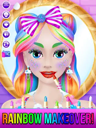 Screenshot 5 Rainbow Unicorn Candy Salon iphone