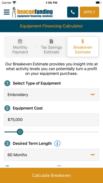 Equipment Financing Calculator screenshot-7