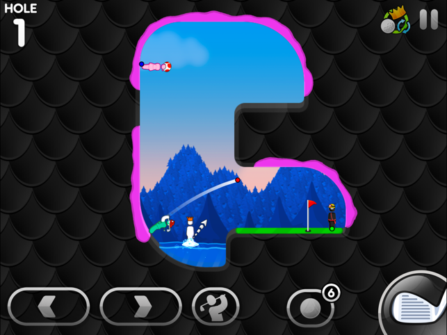 ‎Super Stickman Golf 3+ Screenshot