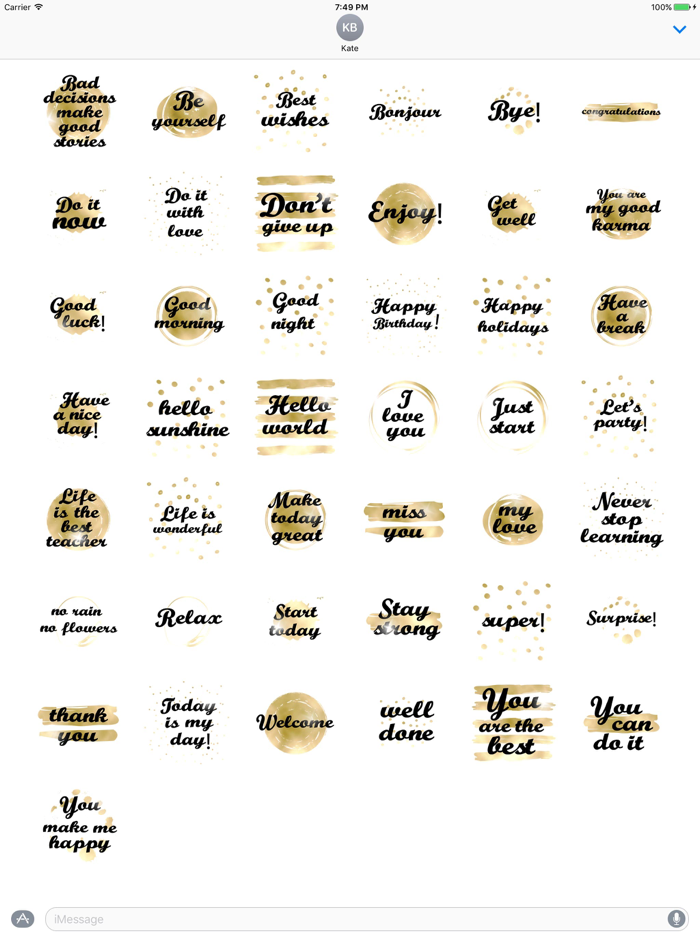 Think Positive Stickers