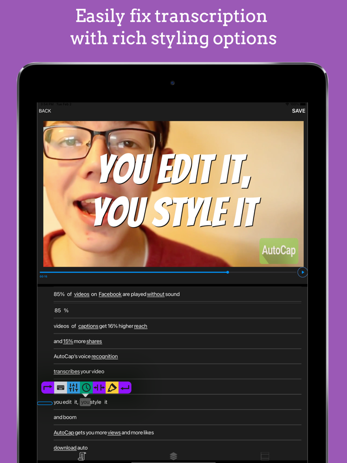 AutoCap video captions