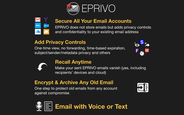 EPRIVO Private Email & Voice