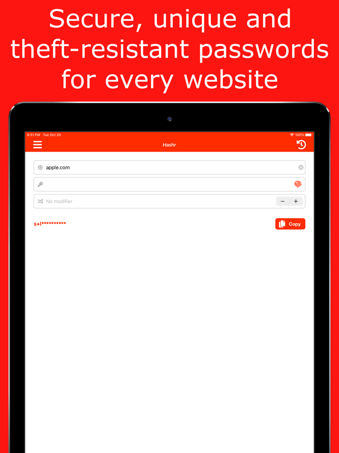Hashr - Secure Passwords