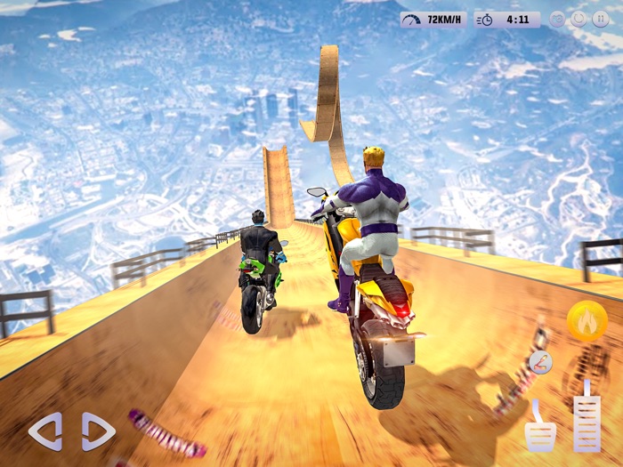 Superhero Bike Stunt Racing