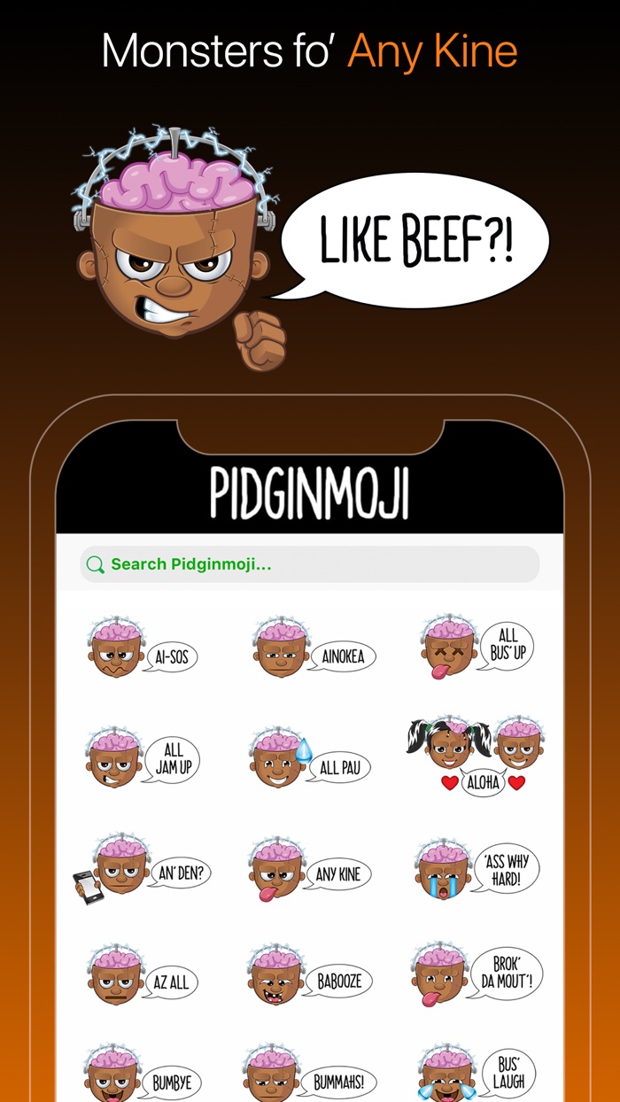 Pidginmoji Monsters