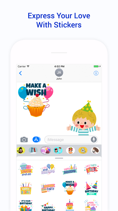 How to cancel & delete Adorable Birthday Greetings, Card - Stickers Pack from iphone & ipad 2