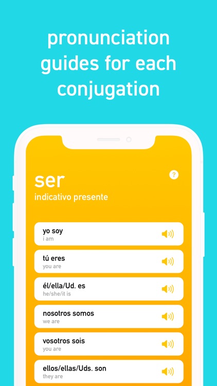 Spanish Verb Conjugator App screenshot-3