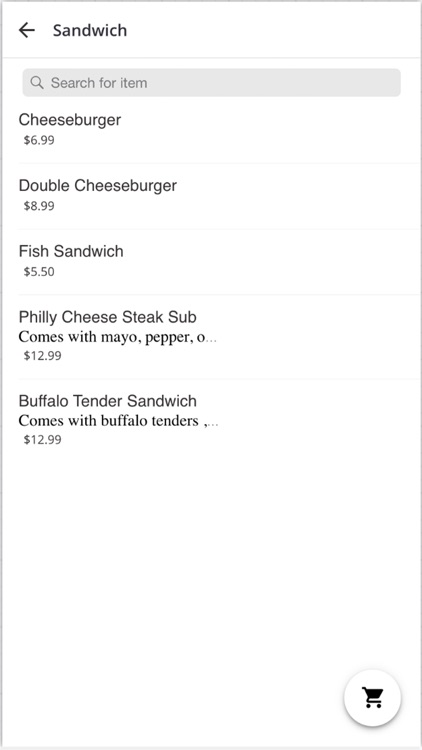 New York Chicken Ordering App