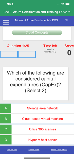 AZ-900 Free Exam Questions