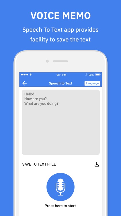 voice-memo-text-to-speech-by-nitin-katrodiya