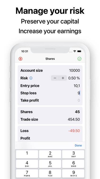 TradeSize - Trading assistant