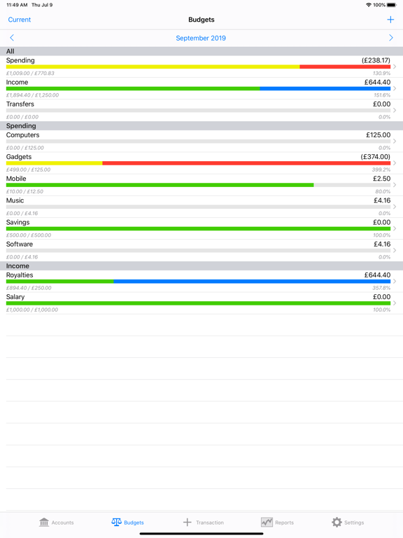 Account Tracker v5 screenshot