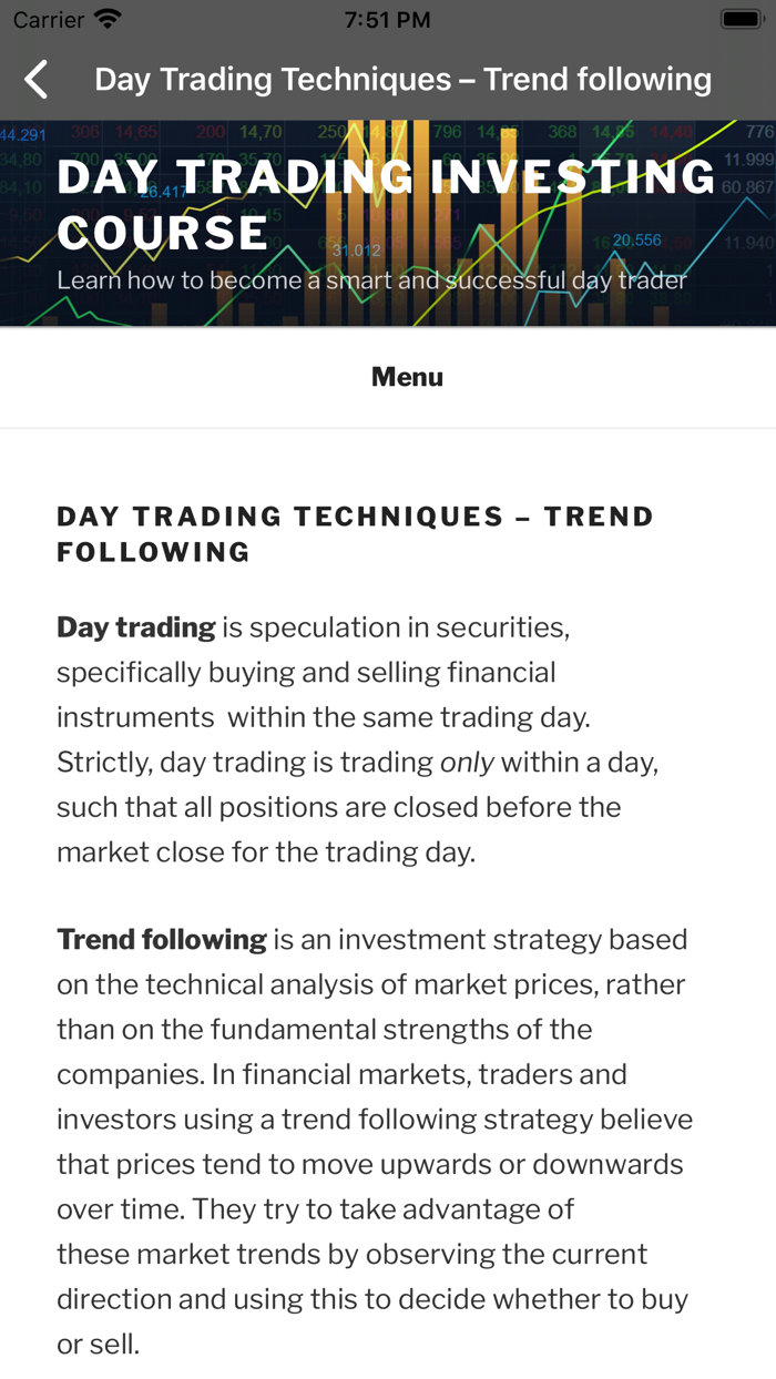 Day Trading Investor Course