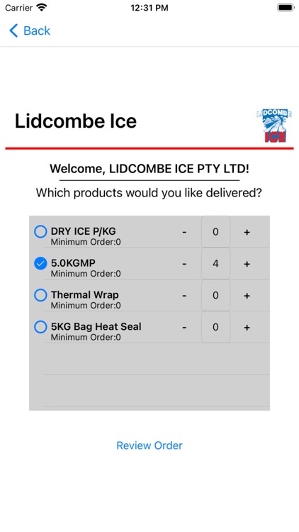 Lidcombe Ice Order Easy