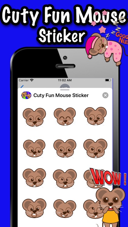 Cuty Fun Mouse Sticker