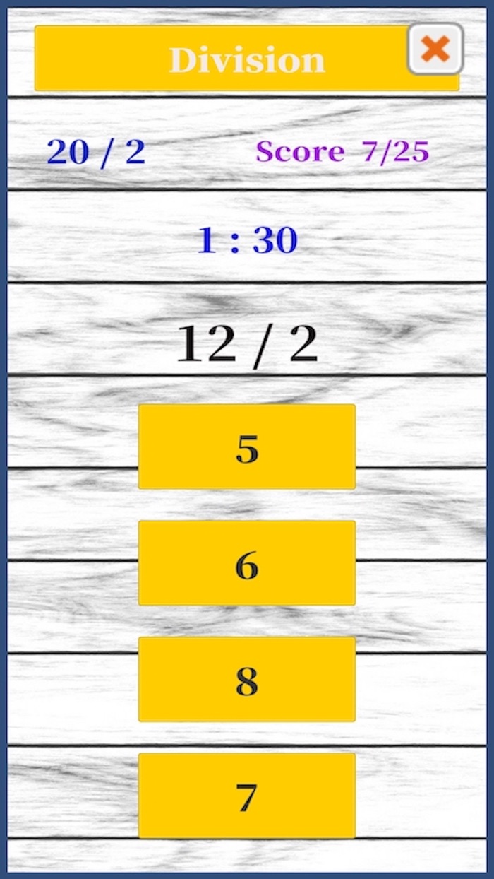 Math game for brain