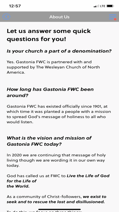 Gastonia First Wesleyan Church screenshot 3