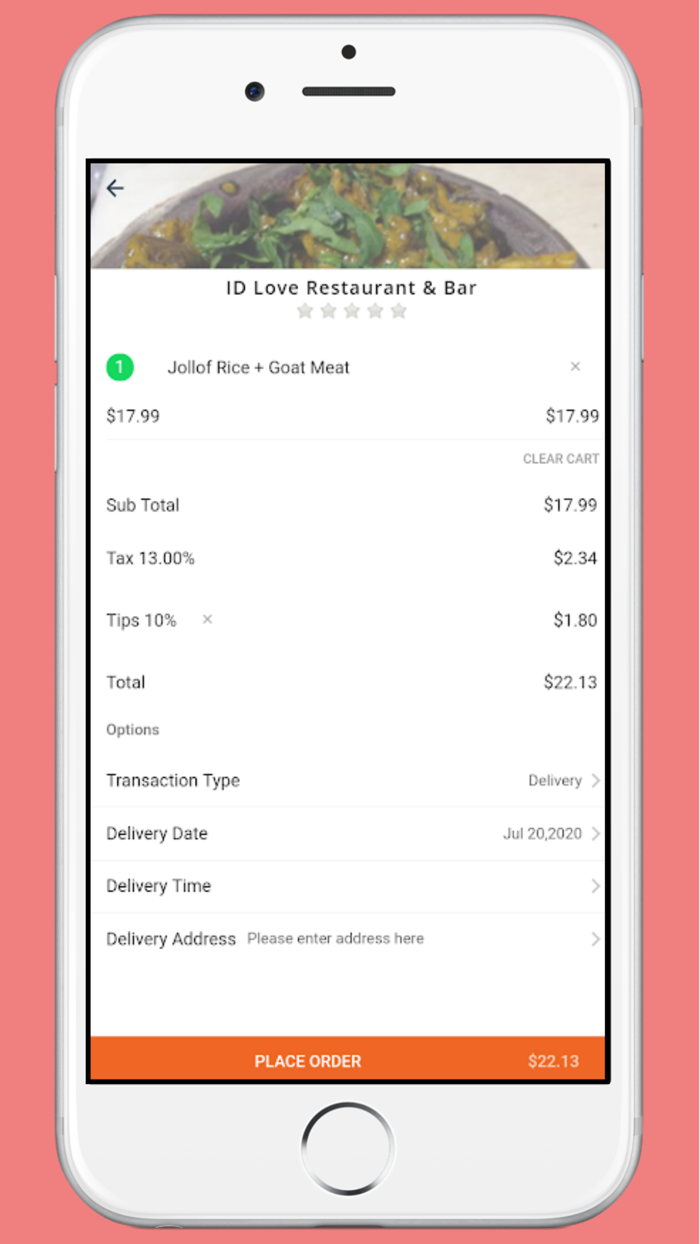 Prompteat  Food Delivery App