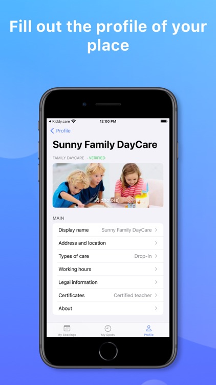 Kiddy.care for Daycare owners