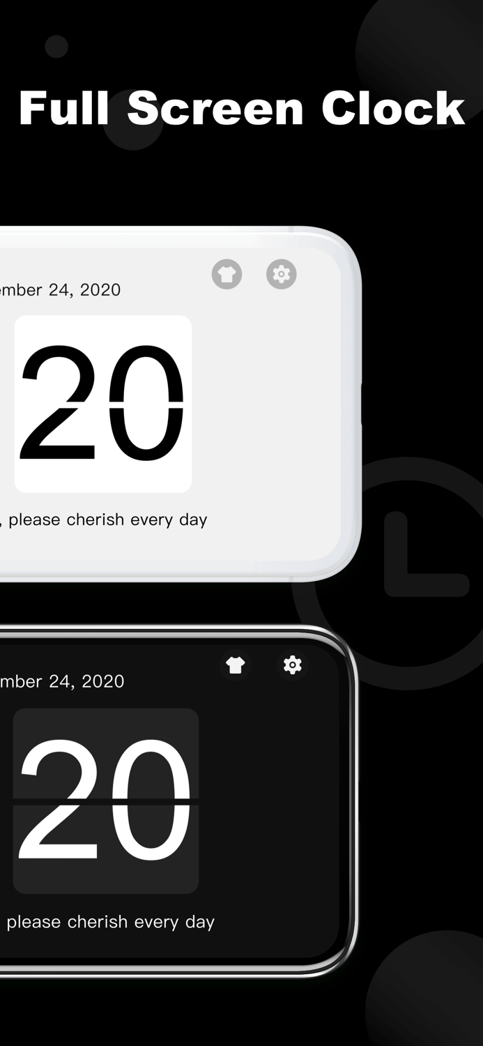 Digital Analog Clock Widget .