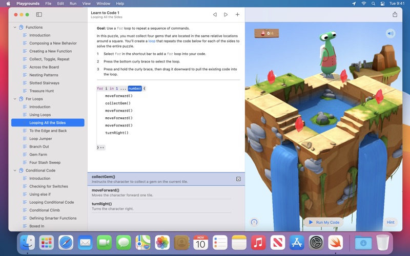 Swift Playgrounds скриншот программы 4