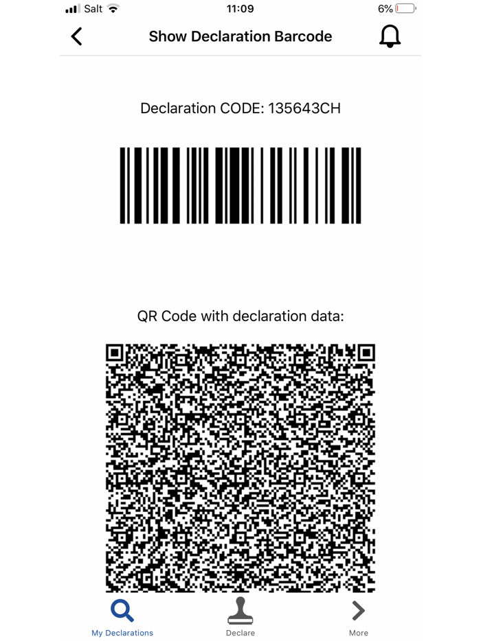 EAD Customs Declarations